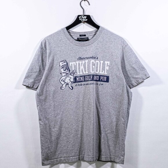 Abercrombie & Fitch Tiki Golf T-Shirt A Hole In One Starts The Fun XL Y2K Banned - Picture 1 of 9